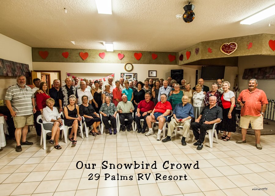 Snowbirds 29 Palms RV resort